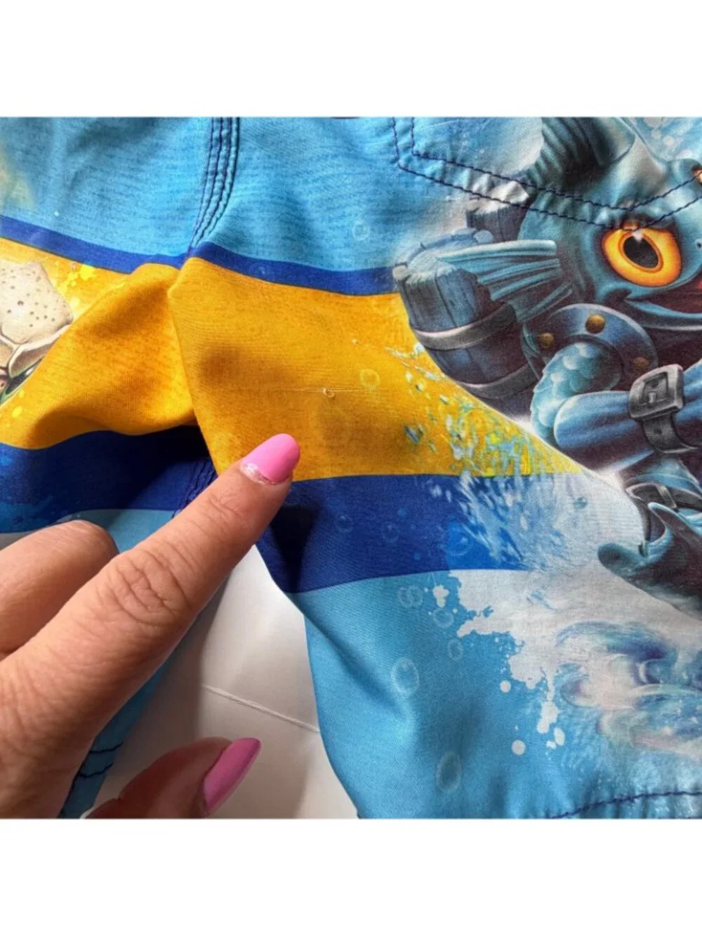 Skylanders Boys Swim Trunks Shorts Sz S 6/7